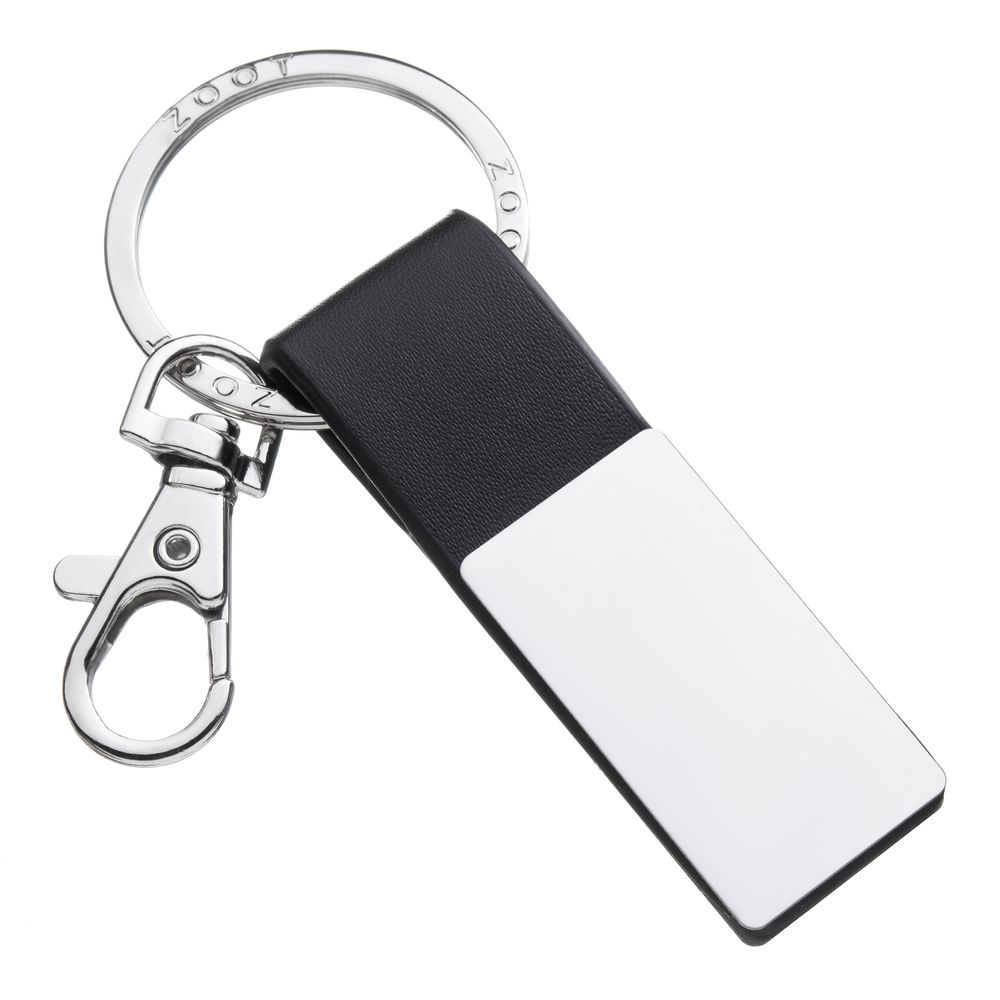 Chaveiro Personalizado Metal Tag Retângulo Com Couro - Crown Loja Oficial