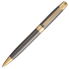 Caneta-Personalizada-Crown-Master-Gold-Esferografica-Fume-Frente
