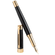 Caneta-Tinteiro-Crown-President-Preta-e-Dourado-Tampa-Aberta